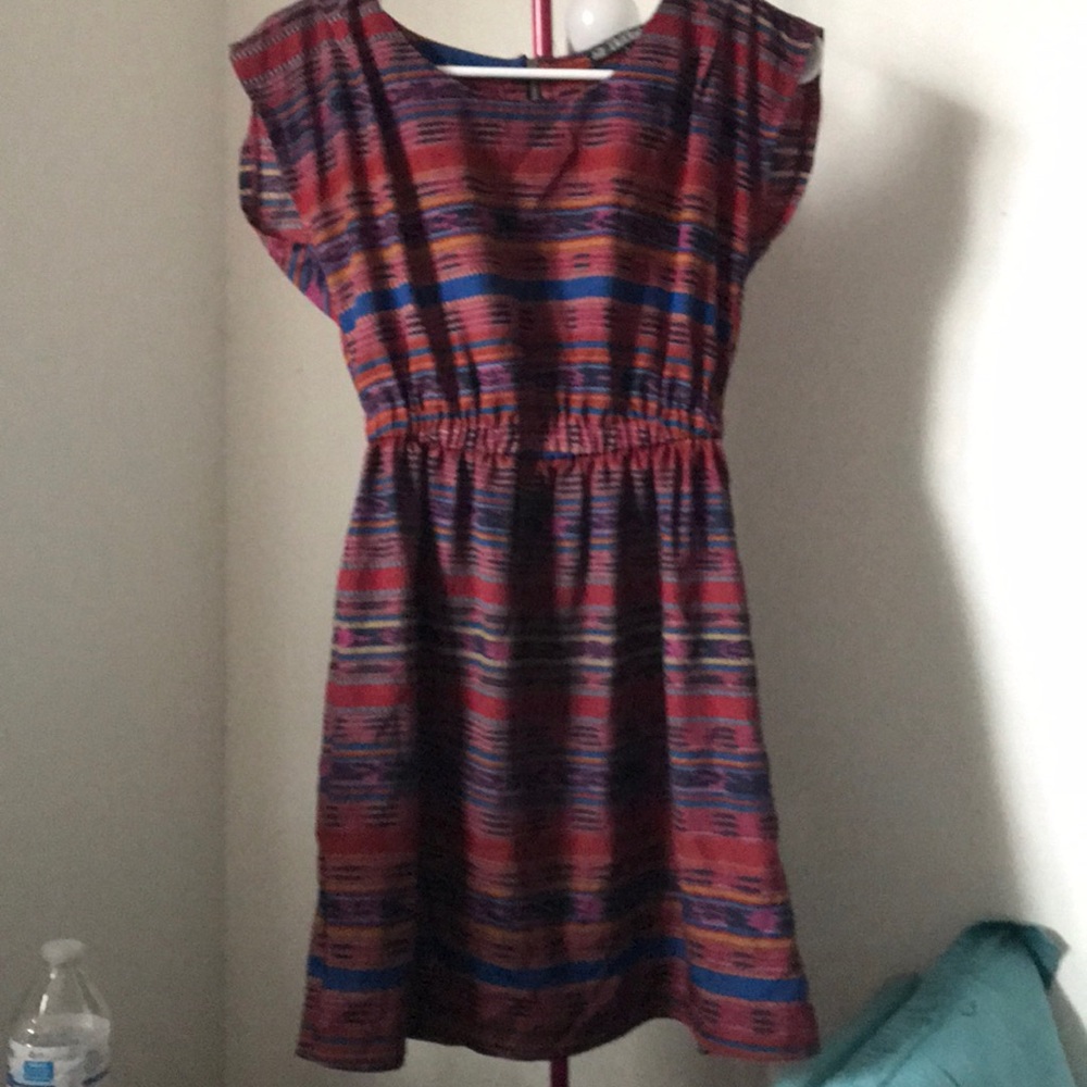 Forever 21 Aztec Print Dress with Zipper Back